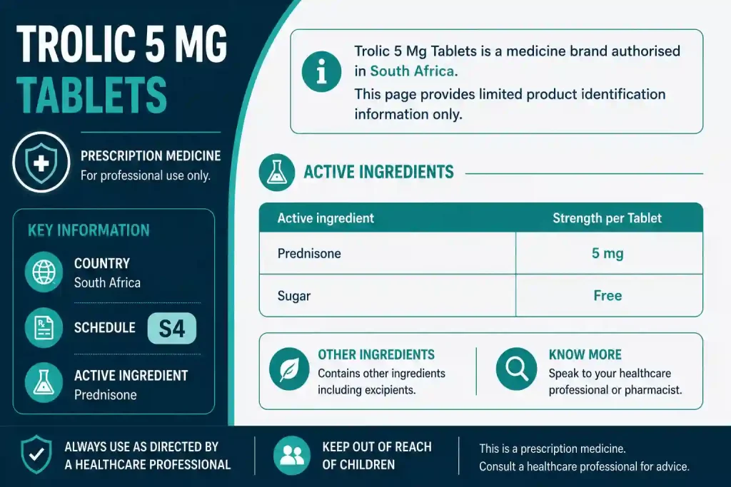 Trolic 5Mg in South Africa
